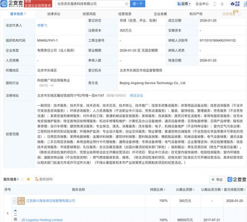 京東在京成立服務科技新公司，聚焦工程與技術創(chuàng)新研發(fā)